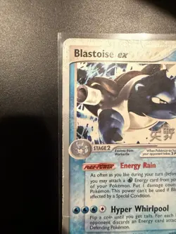 Pokemon TCG Blastoise ex Holo Rare Card Fire Red Leaf Green 104/112 world champ - Image 4