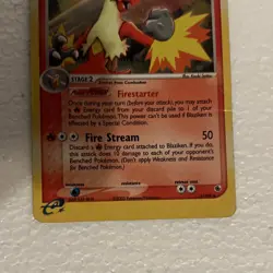 Pokemon TCG Blaziken Holo Rare Card Ruby and Sapphire 2003, 3/109 - HP - Image 3