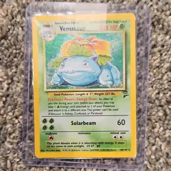 Pokemon TCG Venusaur 18/130 Base Set 2 Holo Rare English 1999 WOTC LP+/NM- - Image 1