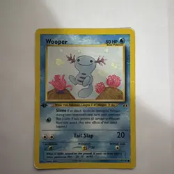 Pokemon Card - Wooper Neo Discovery 71/75 Common 1st Edition - NM - Image 1