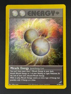 Pokemon TCG: Miracle Energy - Neo Destiny 1st Edition Holo Rare 16/105 [NM] - Image 1