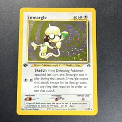 Smeargle [1st Edition] Holo 11/75 Neo Discovery Pokemon - 🖌PAINTING SWIRL🌀 NM - Image 1