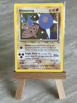 Pokemon TCG *SWIRL* Hitmontop 3/75 Neo Discovery Holo Rare (English) - NM - Image 1