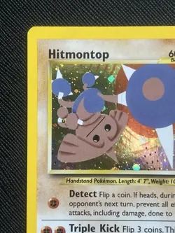 Pokemon TCG *SWIRL* Hitmontop 3/75 Neo Discovery Holo Rare (English) - NM - Image 3