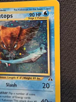 Pokemon Card Kabutops Neo Discovery Unlimited Holo Rare 6/75 133 NM Nice Swirl - Image 3