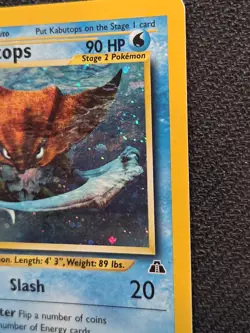Pokemon Card Kabutops Neo Discovery Unlimited Holo Rare 6/75 133 NM Nice Swirl - Image 4