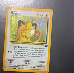 Wizards of the Coast Pokemon TCG Meowth 10/53 Wotc Promo Basic EN Holo HP50 1999 - Image 1