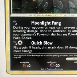 Umbreon 10/90 Undaunted Holo (Cosmos) Pokemon Card - Image 4