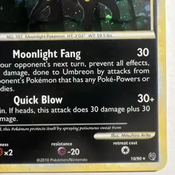Umbreon 10/90 Undaunted Holo (Cosmos) Pokemon Card - Image 5