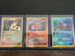 RARE REVERSE HOLO LOT Pokemon TCG EX Ruby & Sapphire Makuhita/Camerupt/Carvanha - Image 1