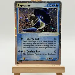 Pokemon TCG Lapras ex 99/109 EX Ruby & Sapphire Rare Holo EX 110 2003 - Image 1
