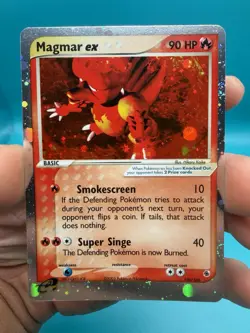 Magmar ex 100/109 Holo EX Ruby & Sapphire Pokemon Card NM - Image 1