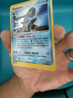 Swampert 13/109 Holo EX Ruby & Sapphire Pokemon Card NM Swirl - Image 4
