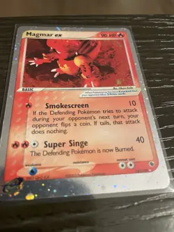 Pokemon Magmar ex 100/109 EX Ruby & Sapphire Holo LP - Image 3