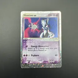Pokemon 2003 Ruby and Sapphire Mewtwo ex 101/109 *SWIRL* Ultra Rare Holo EN LP - Image 1
