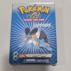Pokemon TCG EX Ruby & Sapphire Sapphire Theme Deck Swampert 63 Cards 2003 - Image 1