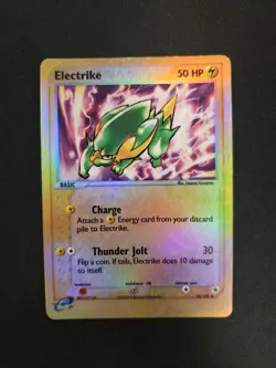 Pokemon TCG Electrike EX Ruby & Sapphire 30/109 Reverse Holo Uncommon LP - Image 1