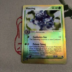 Pokemon EX Ruby and Sapphire Weezing 24/109 Reverse Holo HP/DMG - Image 1