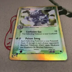 Pokemon EX Ruby and Sapphire Weezing 24/109 Reverse Holo HP/DMG - Image 2