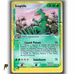 Pokemon EX Ruby & Sapphire Sceptile 11/108 Reverse Holo Rare e Reader Card DMG - Image 1