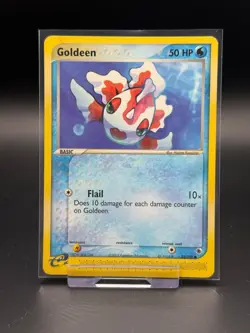 Goldeen 55/109 EX Ruby & Sapphire MP Pokemon Card TCG Vintage 2003 - Image 1