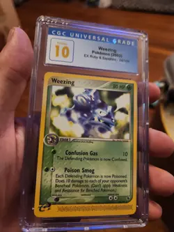 (POP 2) CGC 10 PRISTINE 2003 EX Ruby & Sapphire Weezing 24/109 Pokemon Card - Image 1