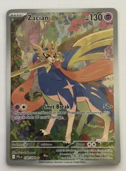 Pokemon TCG Zacian 100/094 Phantasmal Flames Holo Shiny Rare English HP130 - Image 1