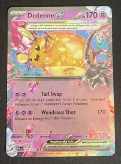 Dedenne ex 093/193 Paldea Evolved Double Rare Holo Pokemon TCG Card NM - Image 1