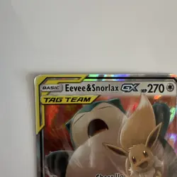 Pokemon TCG Eevee & Snorlax GX | SM - Team Up | 120/181 TAG TEAM Ultra Rare Holo - Image 3