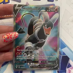Pokemon TCG Houndoom v Darkness Ablaze Holo Card 178/189 Full Art Ultra Rare - Image 1