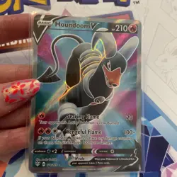 Pokemon TCG Houndoom v Darkness Ablaze Holo Card 178/189 Full Art Ultra Rare - Image 2