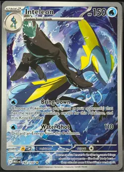 2025 Pokemon Mega Evolution Inteleon 142/132 Illustration Rare IR NM - Image 1