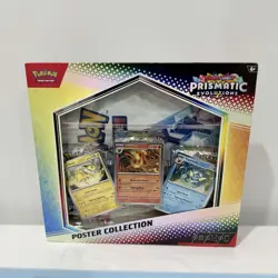 Pokemon TCG Scarlet & Violet Prismatic Evolutions Poster Collection Box Sealed - Image 1