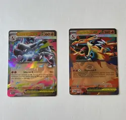 Pokemon TCG Mega Charizard X EX 13/108 & Y EX Promo 030 Lot - Image 1