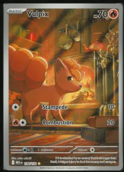 Vulpix 138/132 Illustration Rare Mega Evolution Pokemon Holo Near Mint - Image 1
