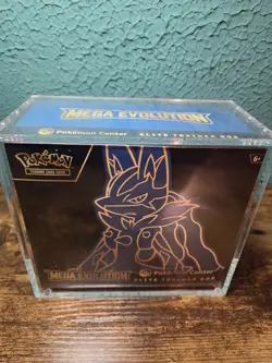 Mega Evolutions Lucario Pokemon Center Elite Trainer Box ETB + Case Protector - Image 1