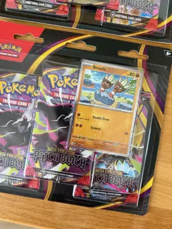 2x Pokemon TCG Mega Evolution Pitch Black Triple Blister Binacle Promo - Image 2