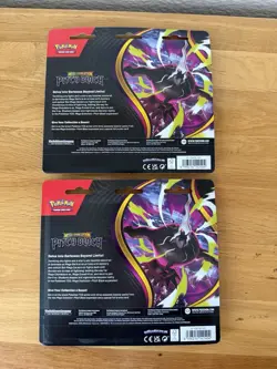 2x Pokemon TCG Mega Evolution Pitch Black Triple Blister Binacle Promo - Image 3