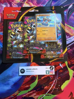 Pokemon TCG Mega Evolution Pitch Black 3 Pack Blister Binacle Promo Sealed - Image 1