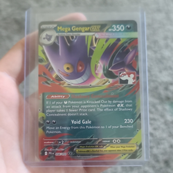 Pokemon TCG Mega Gengar EX 056/094 ME02 Phantasmal Flames Holo 350 HP - Image 1