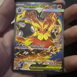 Pokemon TCG Mega Emboar EX 273/217 Secret Rare Full Art Holo 380 HP Ascended H - Image 2