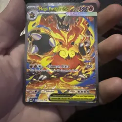 Pokemon TCG Mega Emboar EX 273/217 Secret Rare Full Art Holo 380 HP Ascended H - Image 3