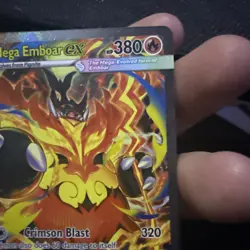 Pokemon TCG Mega Emboar EX 273/217 Secret Rare Full Art Holo 380 HP Ascended H - Image 5