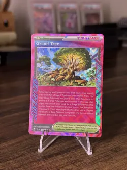 Grand Tree 136/142 Sv07: Stellar Crown Holo Ace Spec Trainer Pokemon Tcg - Image 1