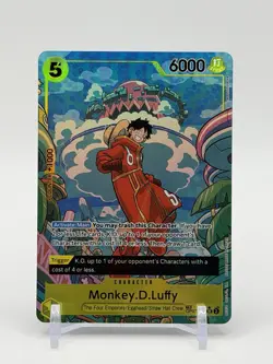 One Piece Monkey D Luffy OP07-109 SR Treasure Rare Alternative Art English - Image 1