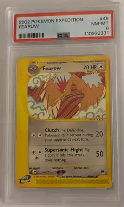 Fearow 045/165 Expedition Base Set Regular PSA 8 - Image 1