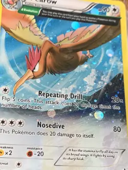 SWIRL Fearow - XY: Black Star Promos XY57 Pokemon 2015 (MP) - Image 2