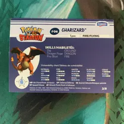 POKEMON CHARIZARD 2000 DANONE STADIUM FOIL GOLD 2/8 2 - Image 2