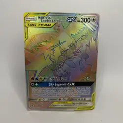 Pokemon TCG Moltres & Zapdos & Articuno GX 69/68 Hidden Fates Secret Rare - Image 1