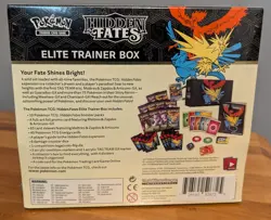 Pokemon Hidden Fates Elite Trainer Box ETB Sealed English *Small Tear on Side* - Image 3